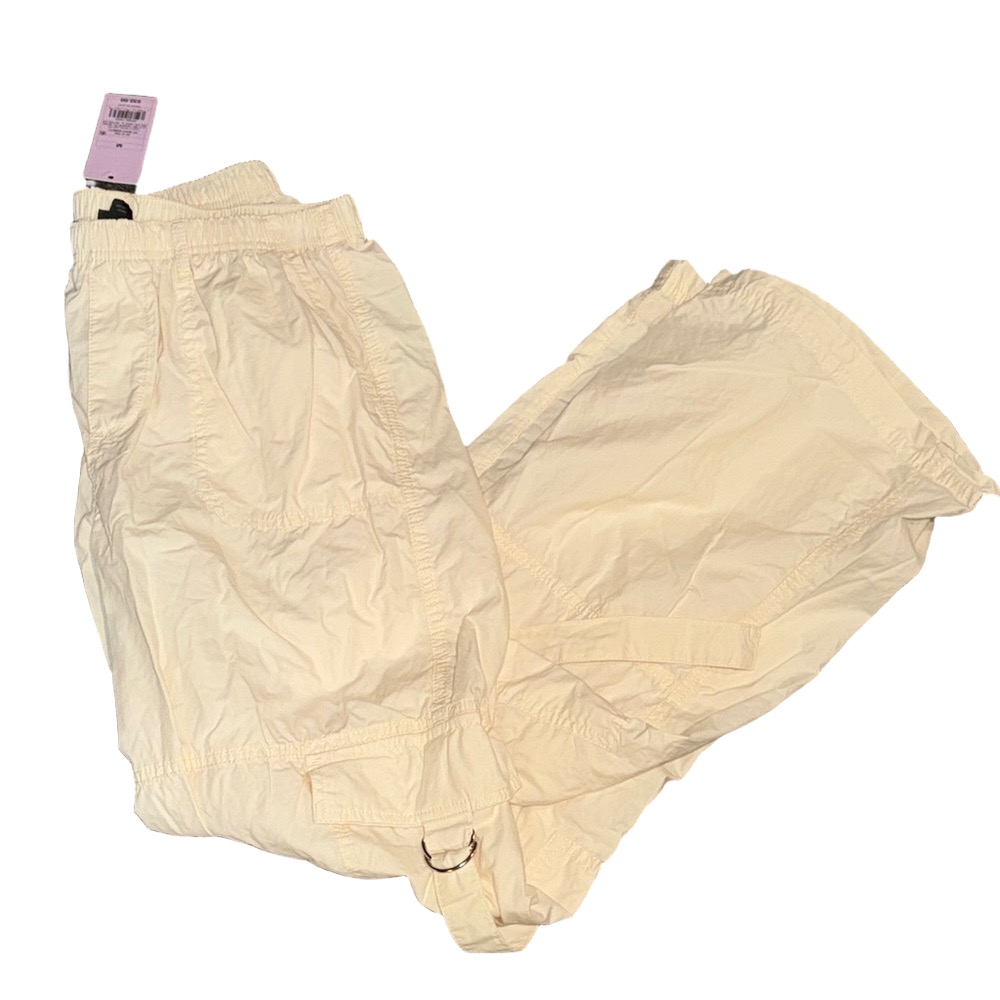 Wild Fable Off White Cream Cargo Pants Women's Medium NWT - Picture 3 of 10